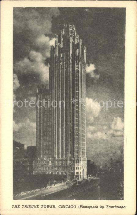Chicago Illinois The Tribune Tower Skyscraper