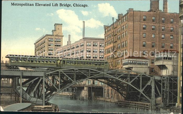 Chicago Illinois Metropolitan Elevated Lift Bridge