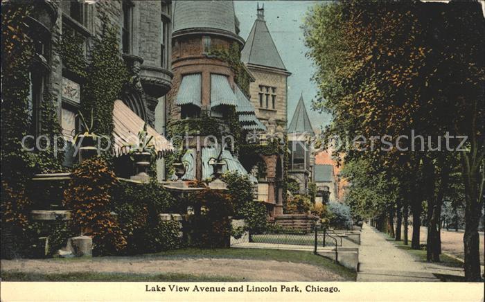 Chicago Illinois Lake View Avenue and Lincoln Park