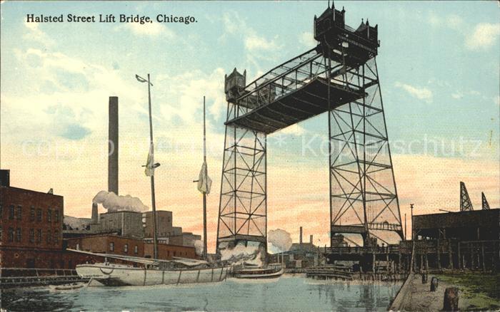 Chicago Illinois Halsted Street Lift Bridge
