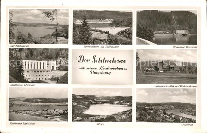 Schluchsee mit seinen Kraftwerken und Umgebung Schwarzwald
