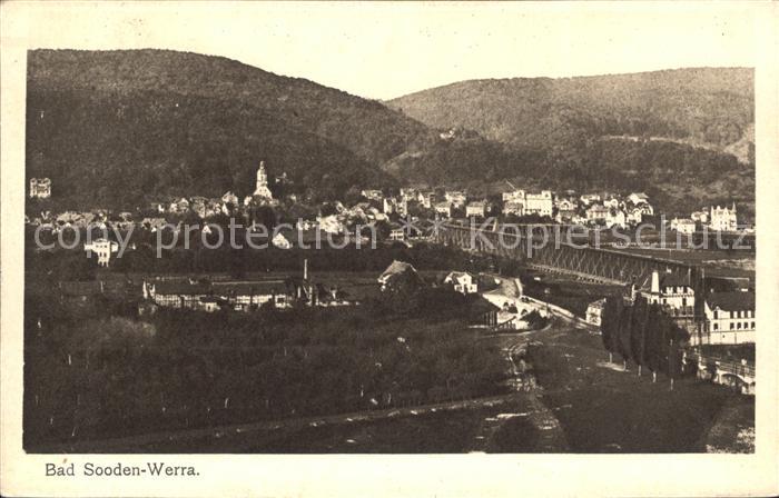 Bad Sooden-Allendorf Blick ueber die Stadt