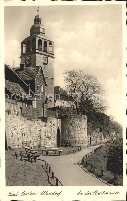 Allendorf Bad Sooden Partie an der Stadtmauer