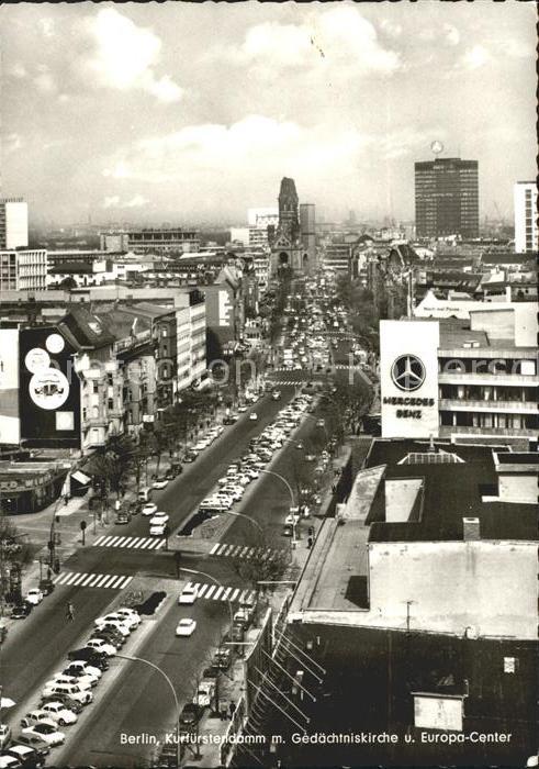 BERLIN  CITY Kurfuerstendamm Gedaechtniskirche Europa Center