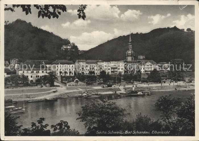 Bad Schandau Elbansicht Kirche