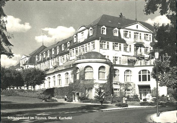 Schlangenbad Taunus Staatliches Kurhotel Kupfertiefdruck
