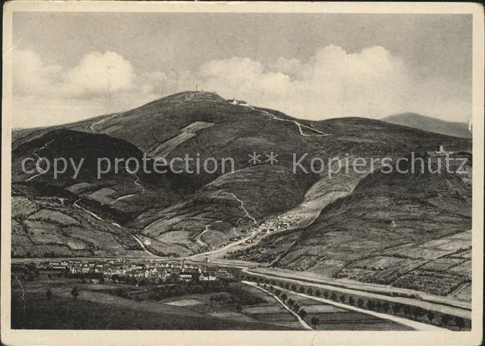 Bischofsheim Rhoen Kreuzberg aus der Vogelschau