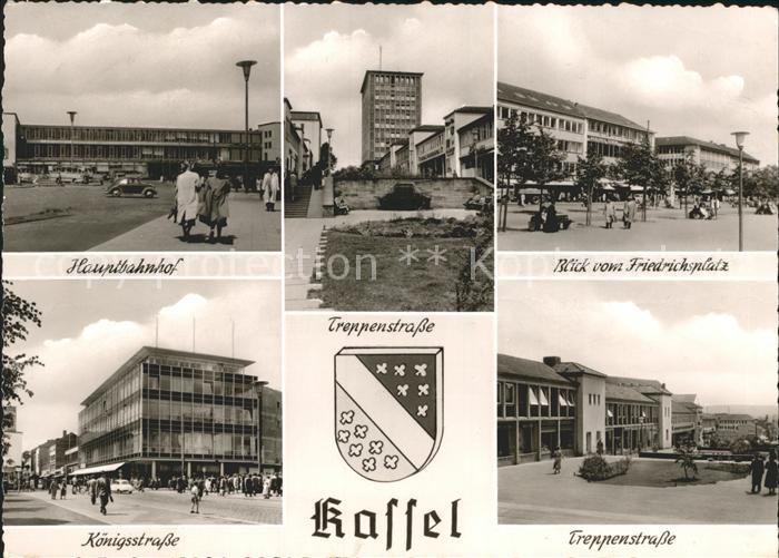 KAssEL  CITY Hauptbahnhof Treppenstrasse Friedrichsplatz Koenigsstrasse Wappen