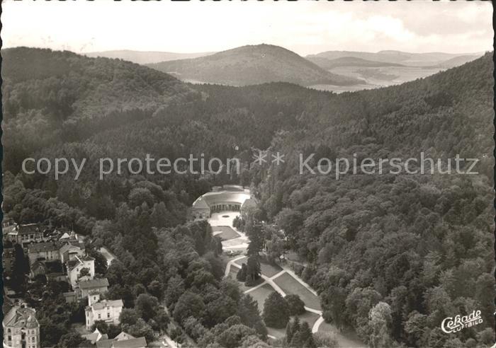 Bad Wildungen Kurpark und Wandelhalle Fliegeraufnahme