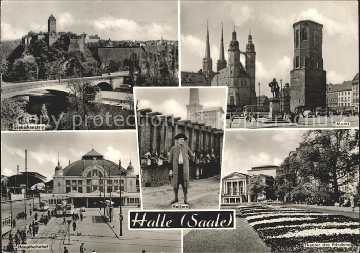 Halle Saale Giebichenstein Markt Theater des Friedens Hallore Hauptbahnhof
