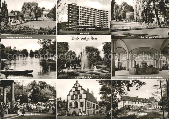 Bad Salzuflen Kurhaus Klinik Wandelhalle Fontaene Brunnen Konzert Rathaus Hof Se
