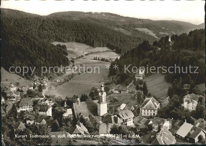 Todtmoos Schwarzwald BW Ortsansicht mit Kirche Kurort Schwarzwald