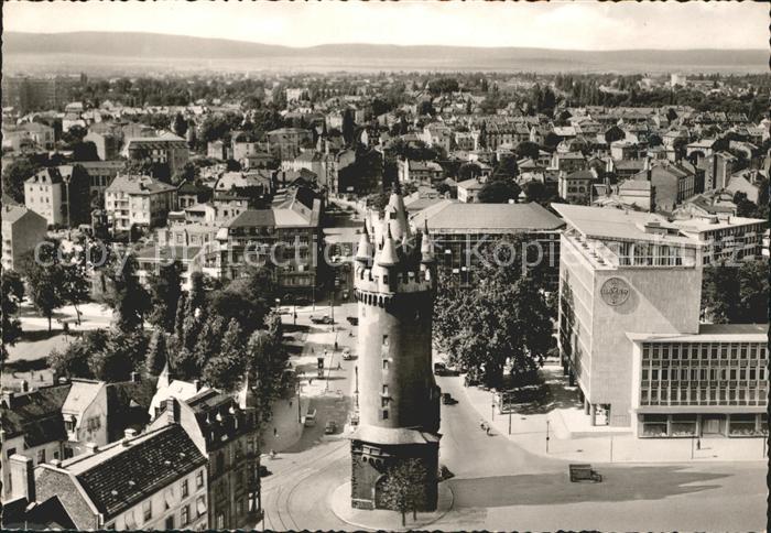 Frankfurt Main Eschenheimer Turm mit Bayer Haus