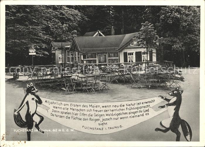 Fuchstanz Taunus Gaststaette Ausflugsstaette am Grossen Feldberg