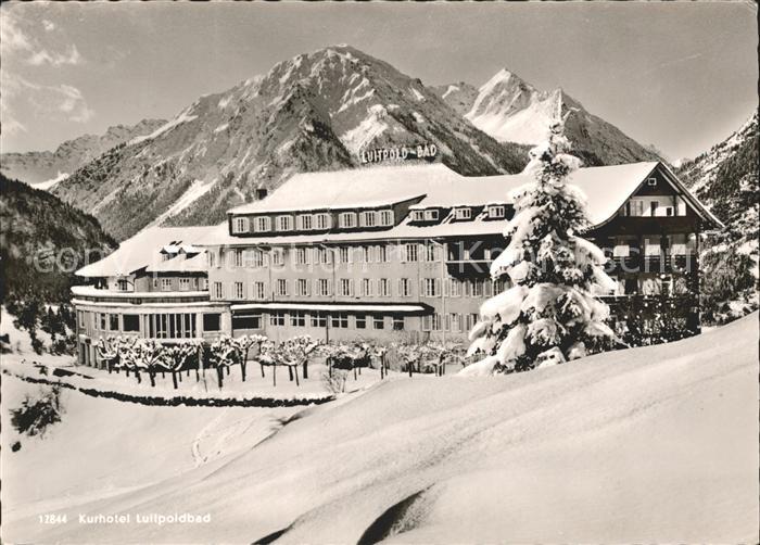 Bad Oberdorf Kurhotel Luitpoldbad Wintersportplatz Allgaeuer Alpen