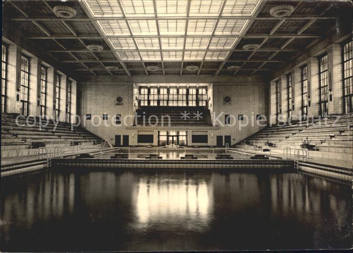 ROSTOCK  CITY Hallenschwimmbad Neptun Tribuene Handabzug