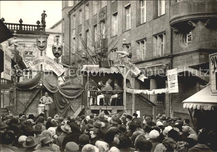 LEIPZIG Sachsen Jubilaeumsmesse 1965 Historische Messe um 1820 Naschmarkt