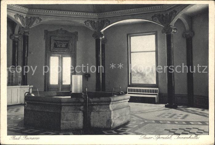 Bad Reinerz Niederschlesien Lauer Sprudel Innenhalle Kupfertiefdruck