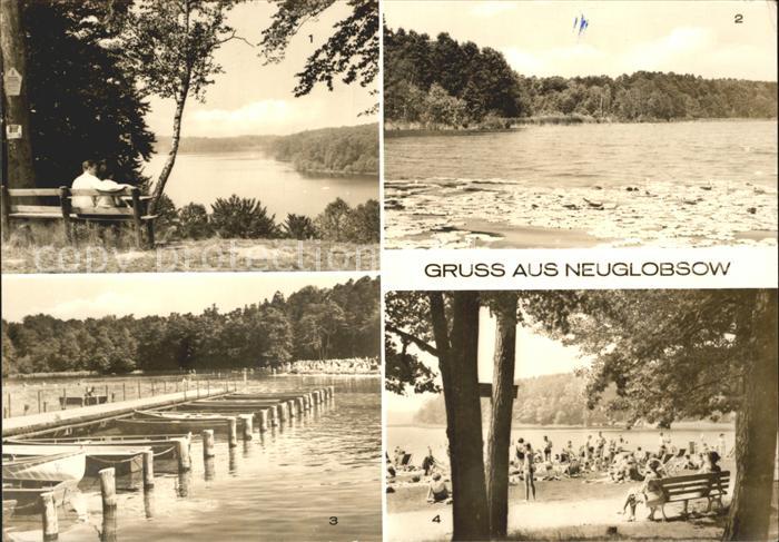 Neuglobsow Peetschsee Dagowsee Bootsanlegestelle Badestrand Stechlinsee
