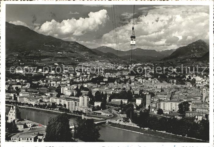 Trento Panorama con la funivia di Sardagna