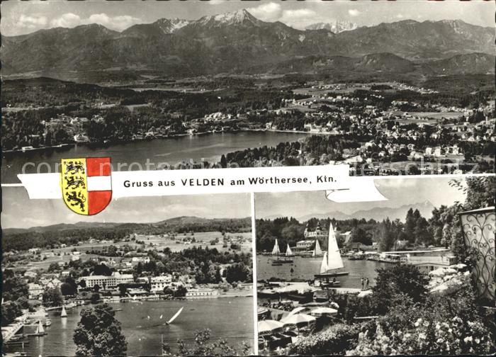 Velden Woerthersee Panorama Alpen Segeln Wappen