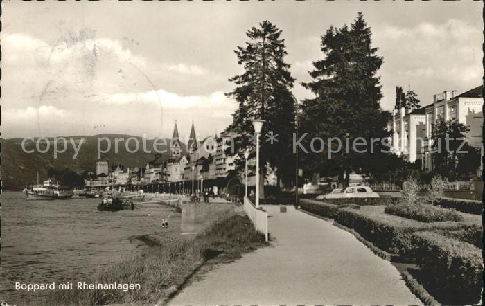 Boppard Rhein mit Rheinanlagen