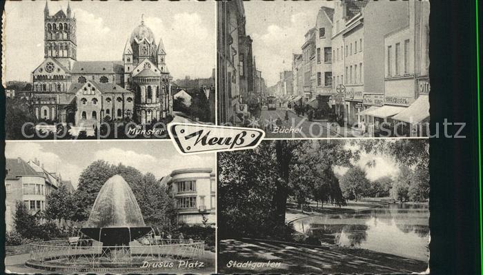 Neuss Muenster Buechel Drusus Platz Stadtgarten