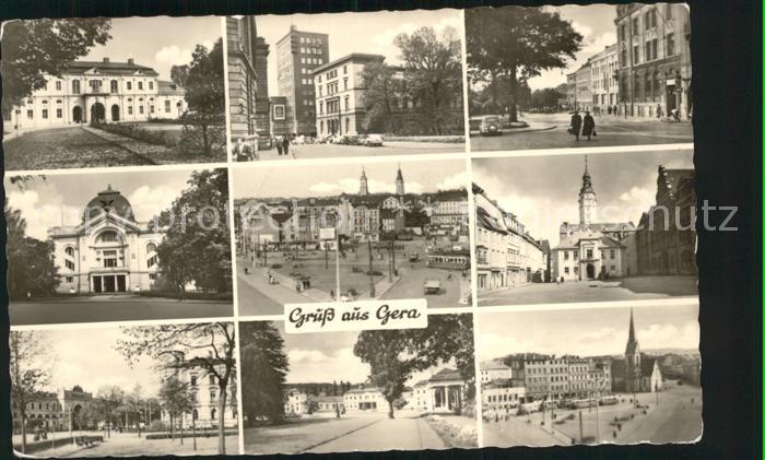 Gera Orts und Teilansichten Hist Bauwerke