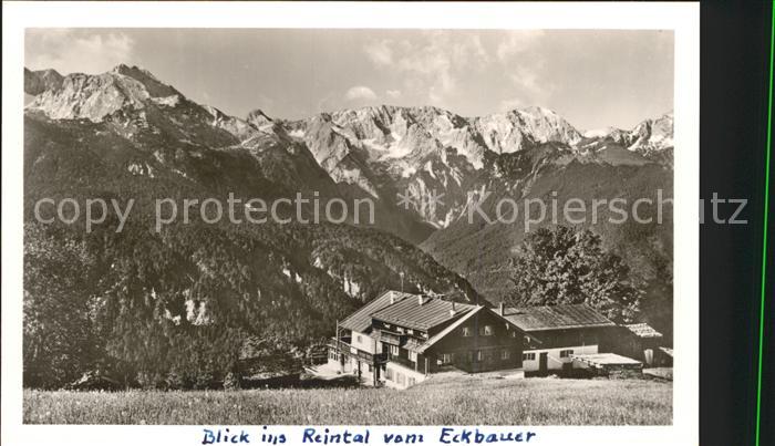 GARMISCH-PARTENKIRCHEN Bayern Berggasthaus Eckbauer mit Rheintalblick