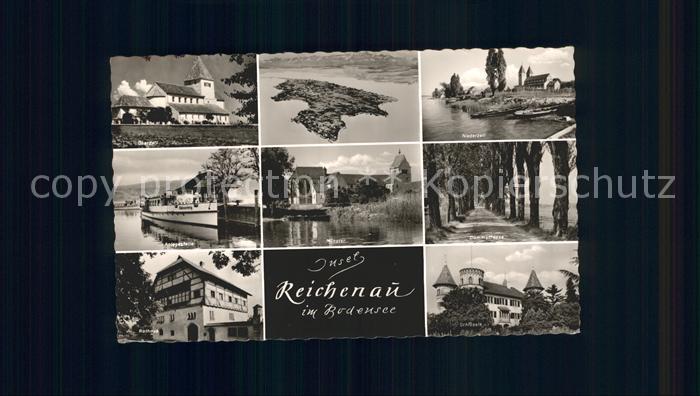 Insel Reichenau Oberzell Anlegestelle Rathaus Muenster Niederzell Dammstrasse Al