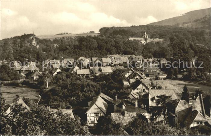 Ilsenburg Harz Blick ueber die Stadt