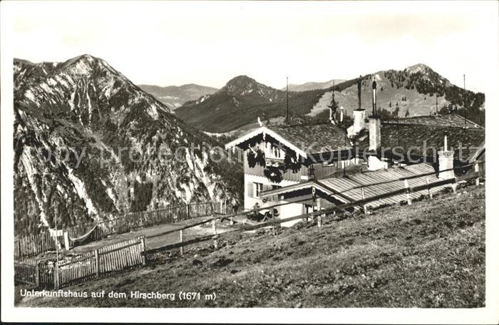 Tegernsee Bayern Unterkunftshaus auf dem Hirschberg