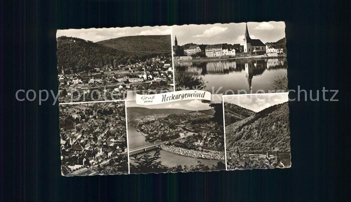 Neckargemuend Teilansichten Fliegeraufnahme