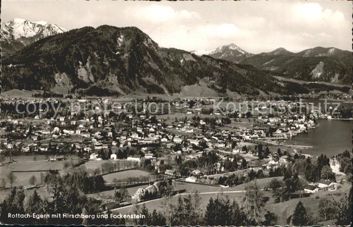 Rottach-Egern Panorama mit Hirschberg und Fockenstein