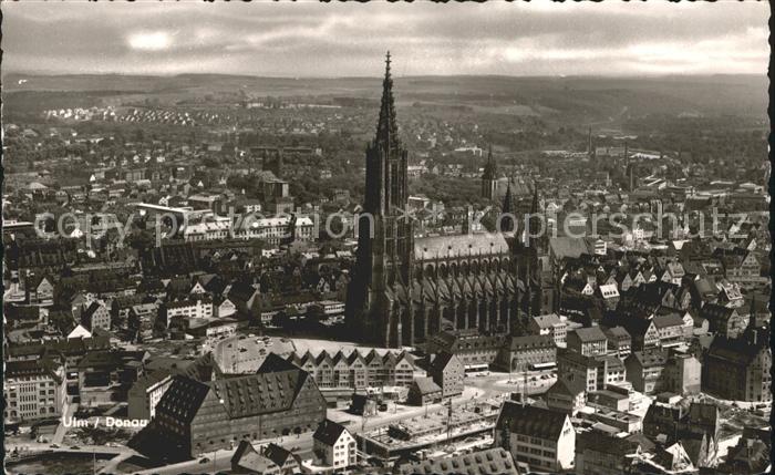Ulm Donau Ulmer Muenster Fliegeraufnahme