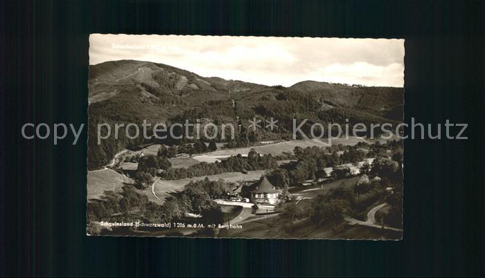 Schauinsland Panorama mit Bergbahn Schwarzwald
