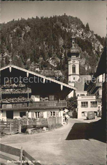 Reit Winkl Dorfpartie mit Kirche