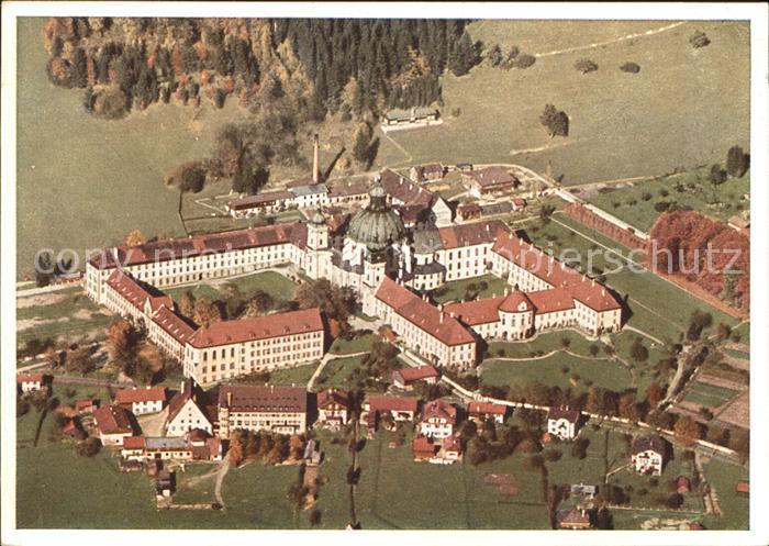 Ettal Benediktinerabtei 1330 Kaiser Ludwig der Bayer Fliegeraufnahme