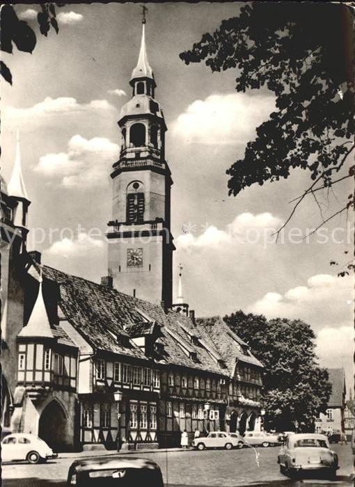 Celle Niedersachsen Stechbahn mit Stadtkirche