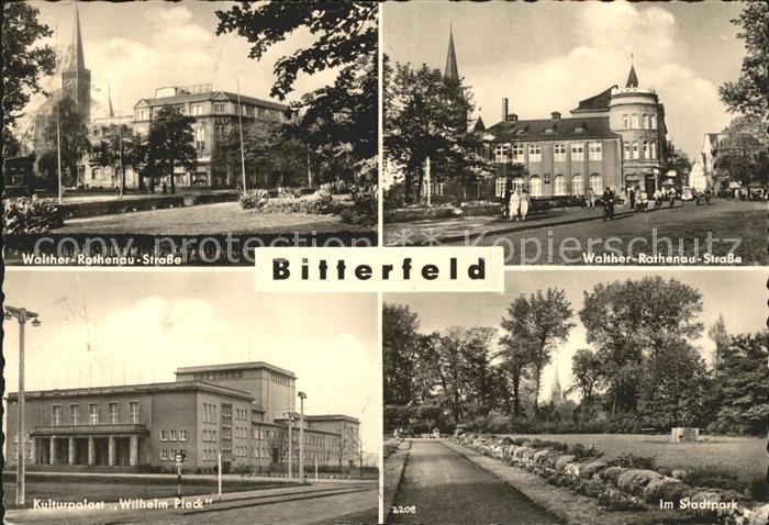 Bitterfeld Sachsen-Anhalt Walther Rathenau Strasse Stadtpark Kulturpalast Wilhel