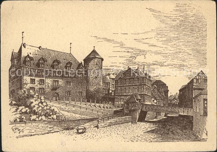 Kuenstlerkarte Hannoversche Baudenkmaeler nach Originalen von F. O. Goy