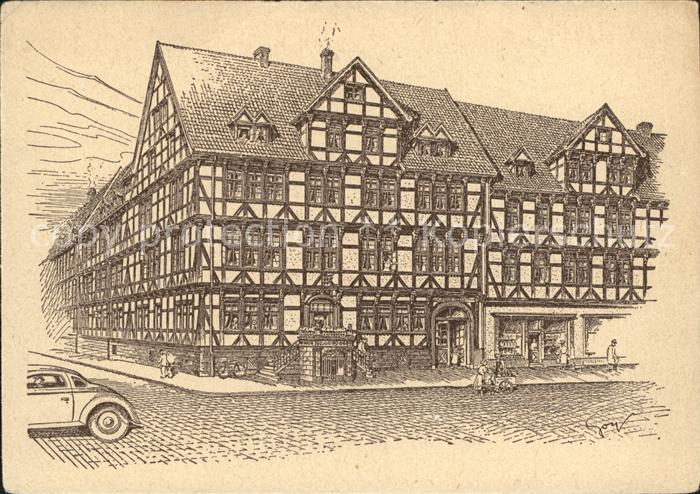 Kuenstlerkarte Hannoversche Baudenkmaeler nach Originalen von F. O. Goy