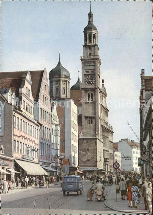 Augsburg Karolinenstrasse mit Perlach