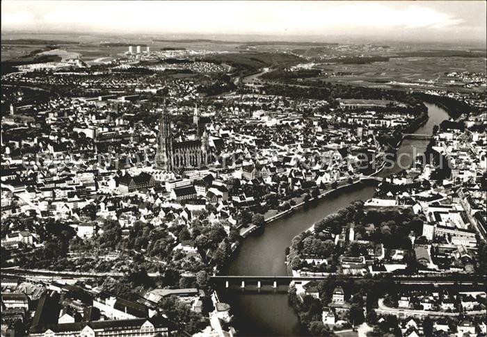 Ulm Donau Fliegeraufnahme