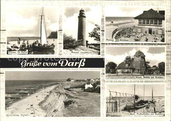 Wieck Darss Prerow Hafen Leuchtturm HO Milchbar Muehle Born Fischerhafen Ahrensh