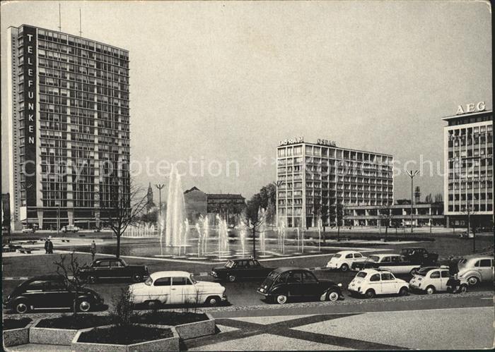 Charlottenburg Ernst Reuter Platz Springbrunnen Hochhaus