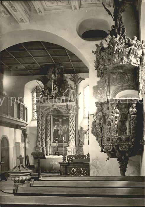 Schmoelln Thueringen Burgkapelle Holzschnitzerei Heimatmuseum Burg Posterstein