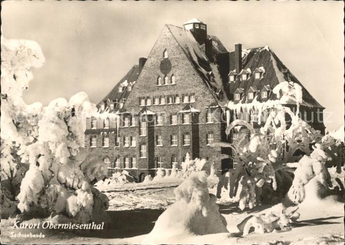 Oberwiesenthal Erzgebirge Sachsenbaude Winterimpressionen