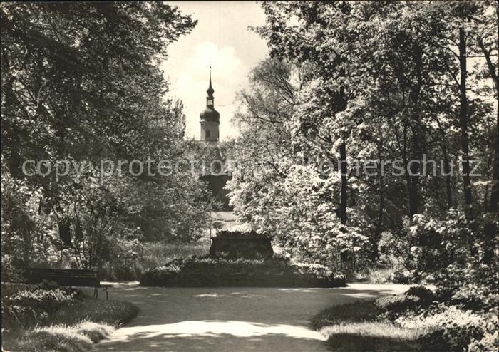 Riesa Sachsen Stadtpark Mittelweg Kirchturm
