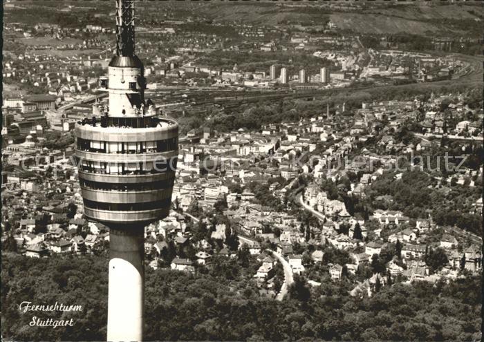 STUTTGART  CITY Fernsehturm Fliegeraufnahme